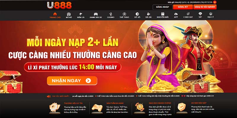 Về giao diện của nhà cái U888